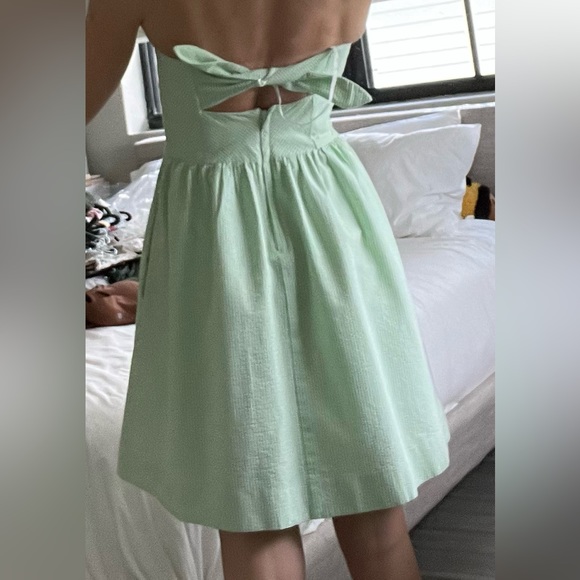 Lilly Pulitzer - Limeade Seersucker Richelle Strapless Seersucker Dress - Size 0 - Picture 3 of 8